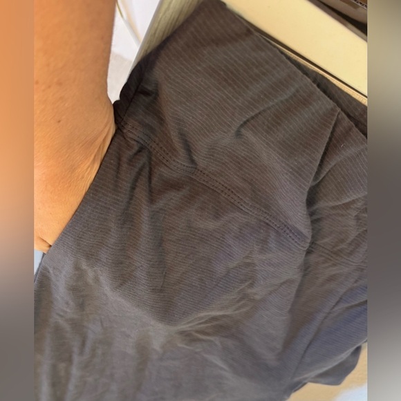 Lunya Cool High Rise Lounge Pant Grey Microstripe Comfy Supima Cotton Size XL - Picture 3 of 11